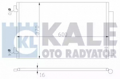 KALE OTO RADYATOR 342655 -  Конденсатор, кондиционер